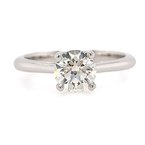 Moses Signature Hidden Halo Engagement Ring 100-04455