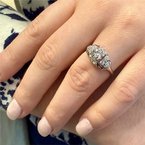 Signature Estate Late Art Deco Engagement Ring 801-00274