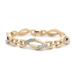 Signature Estate Two-Tone Contemporary Link Bracelet 800-05011