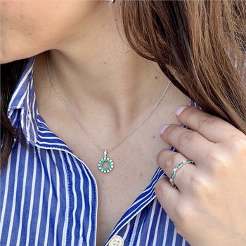 Emerald & Diamond Necklace 230-00467