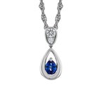 Wear-EVERY-Where Blue Sapphire Necklace 230-00566