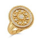 Doves Diamond Signet-style Ring 130-00113