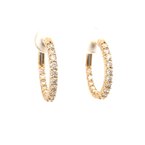 Moses Signature Inside-Out Diamond Hoop Earrings 150-16952