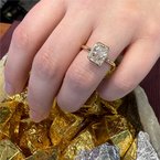 Moses Signature Hidden Halo Engagement Ring 100-04611
