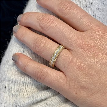 Rope Edge Diamond Eternity Band 120-08338